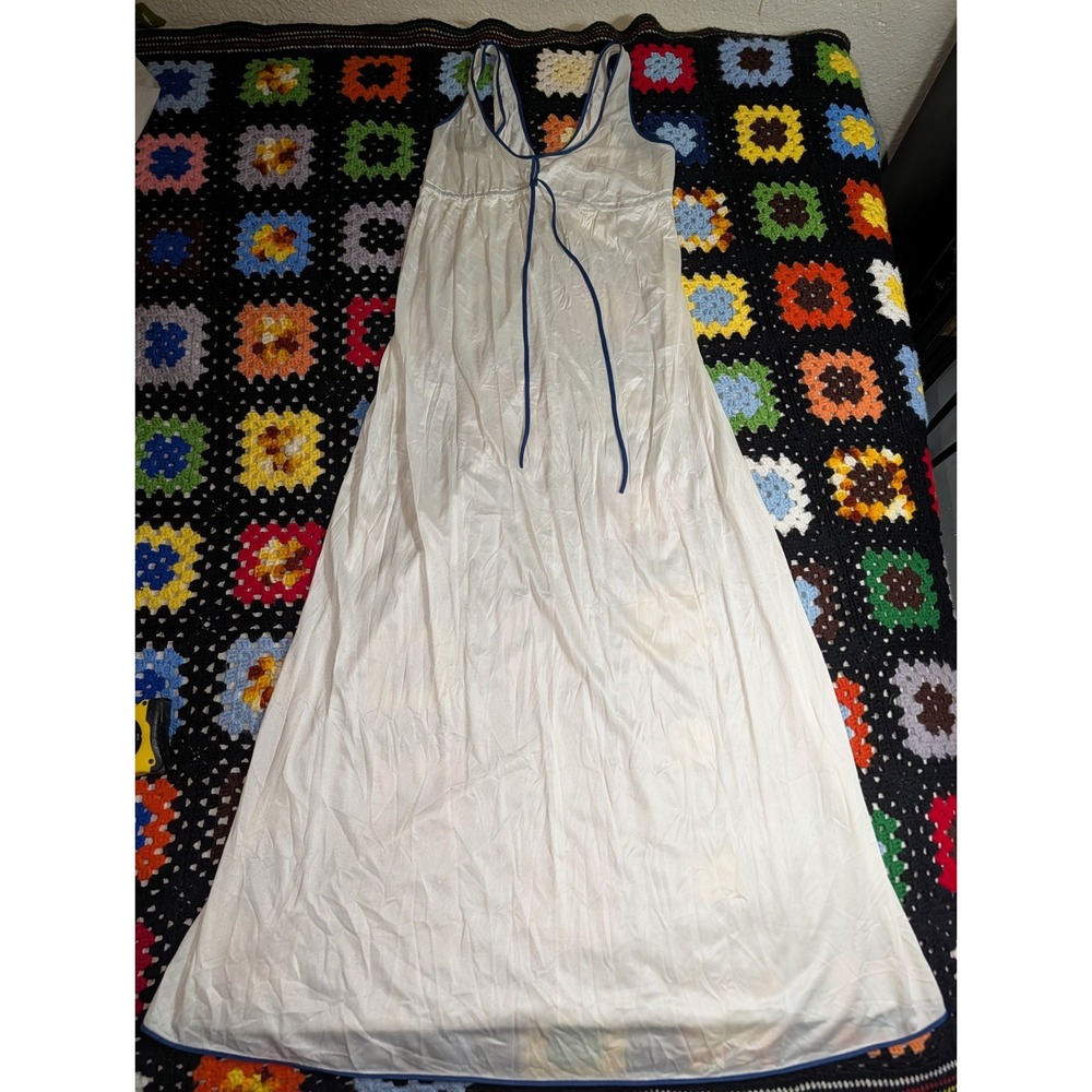 Vintage Gossard Artemis Full Slip Maxi Dress Women's Size Medium Ivory Sheer